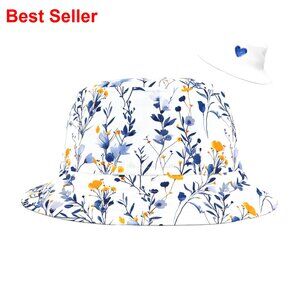 Polyester Bucket Hat Unisex Fishing Sun Protection Foldable